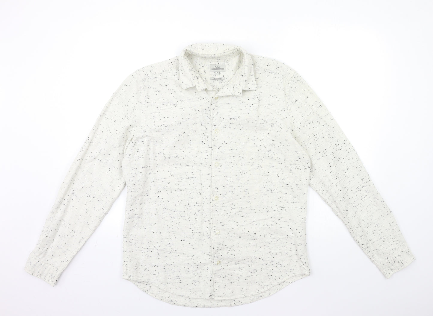 NEXT Mens White    Button-Up Size M