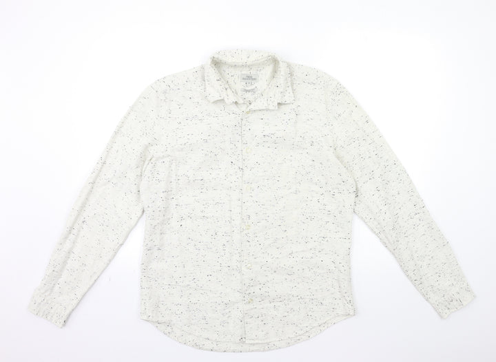 NEXT Mens White    Button-Up Size M