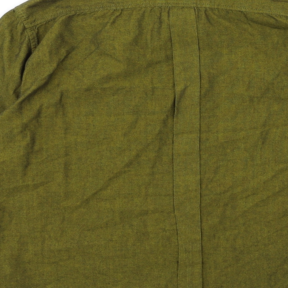 H&M Mens Green    Button-Up Size M