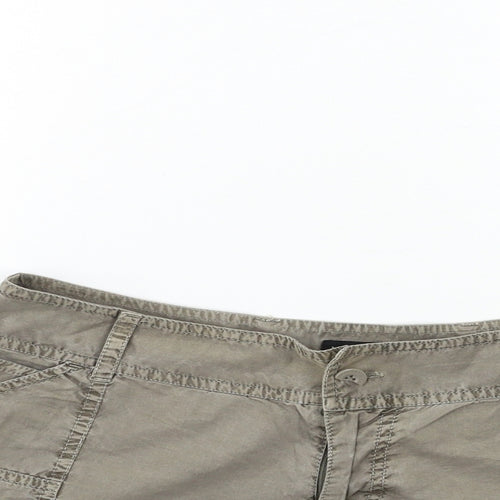 Warehouse Womens Grey   Cargo Shorts Size 10