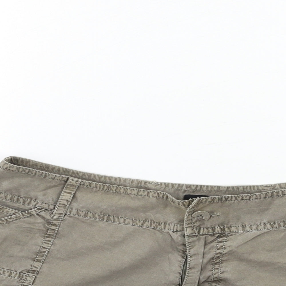 Warehouse Womens Grey   Cargo Shorts Size 10