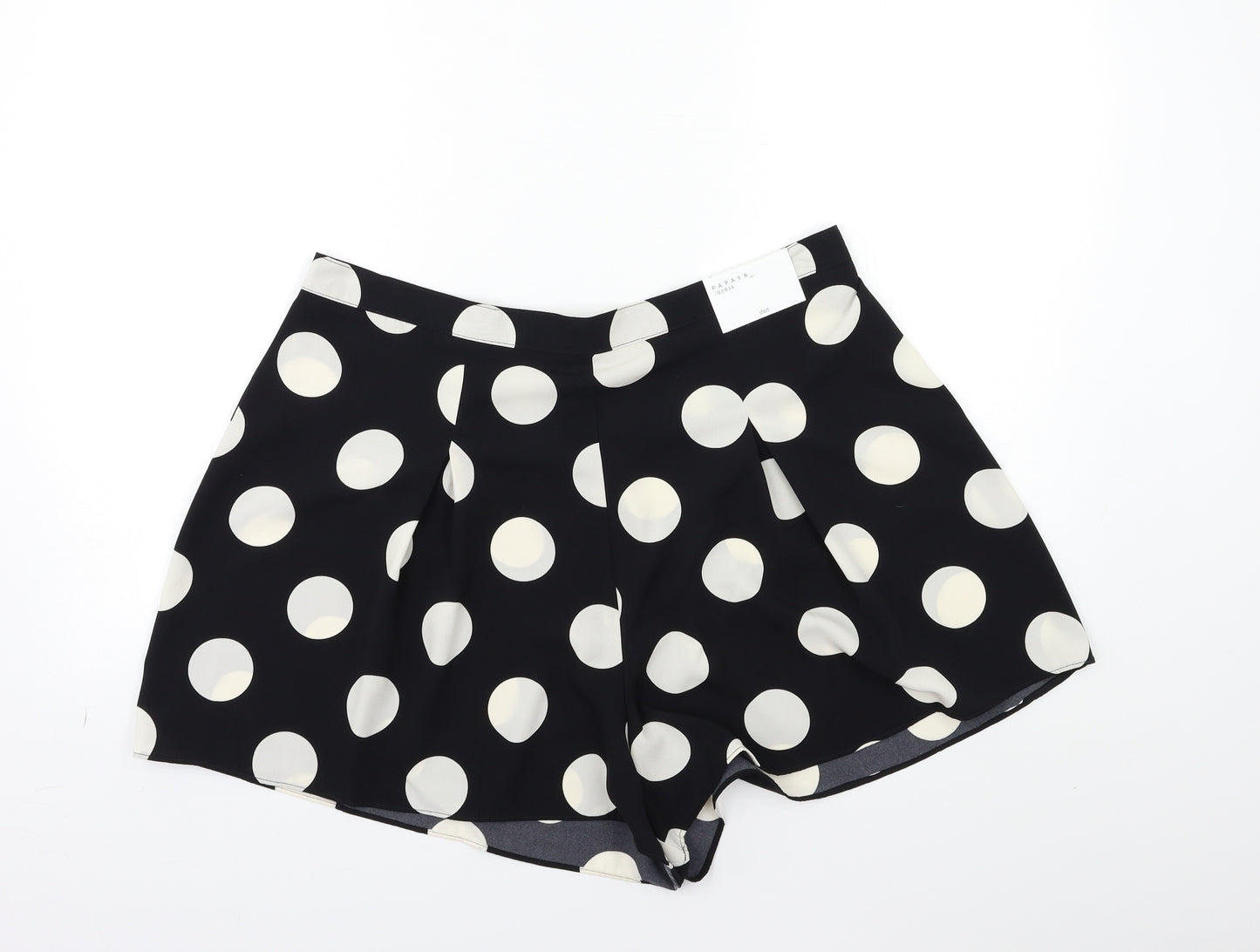 Papaya Womens Black Polka Dot  Sailor Shorts Size 16