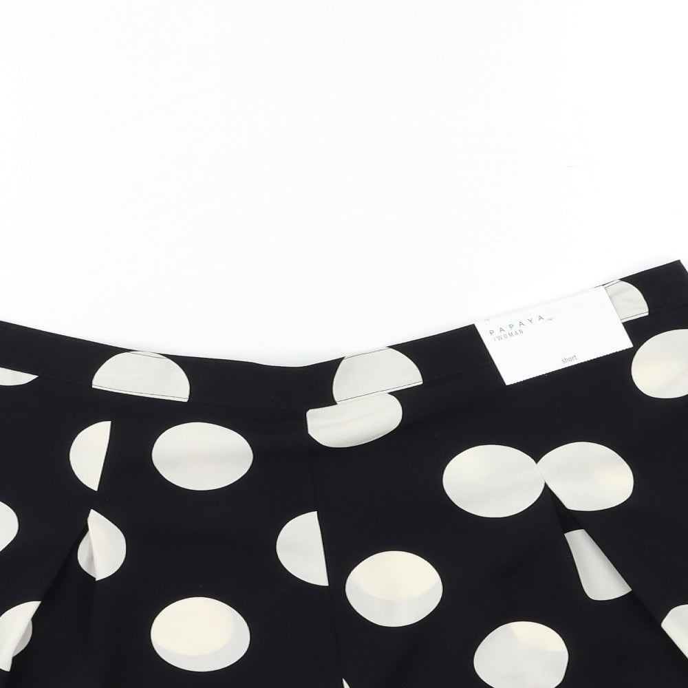 Papaya Womens Black Polka Dot  Sailor Shorts Size 16