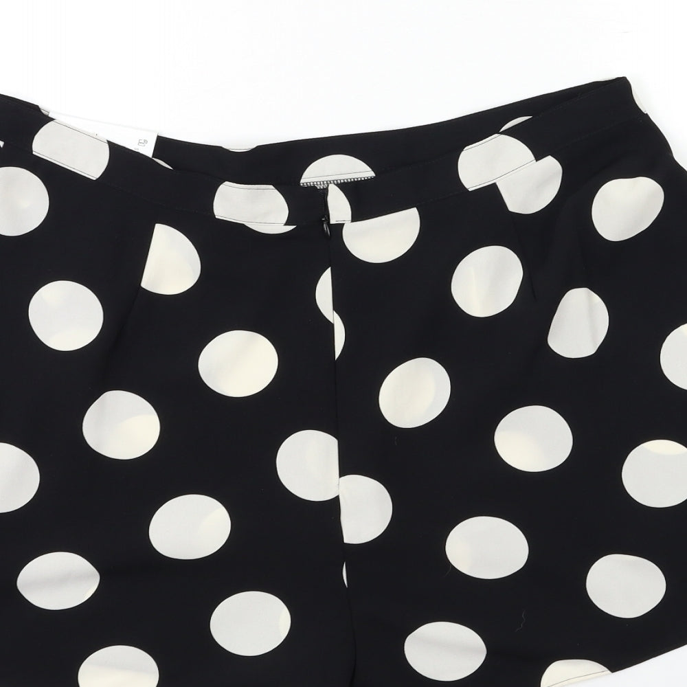 Papaya Womens Black Polka Dot  Sailor Shorts Size 16