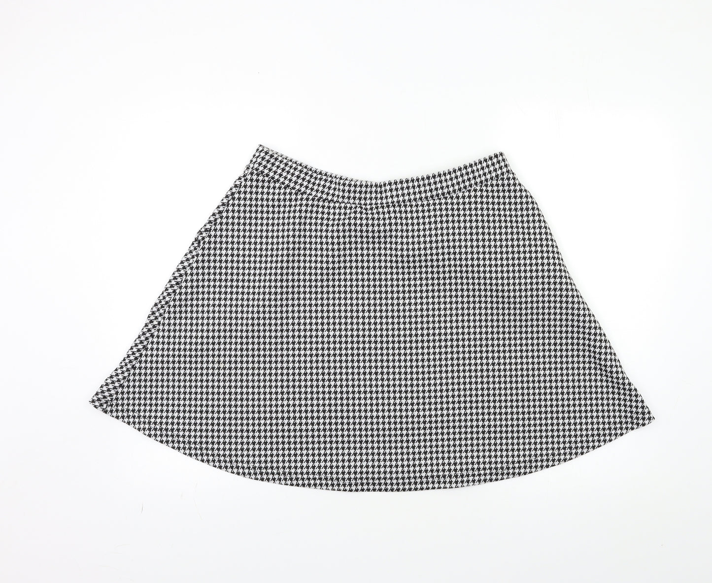 Papaya Womens Black Houndstooth  Flare Skirt Size 16