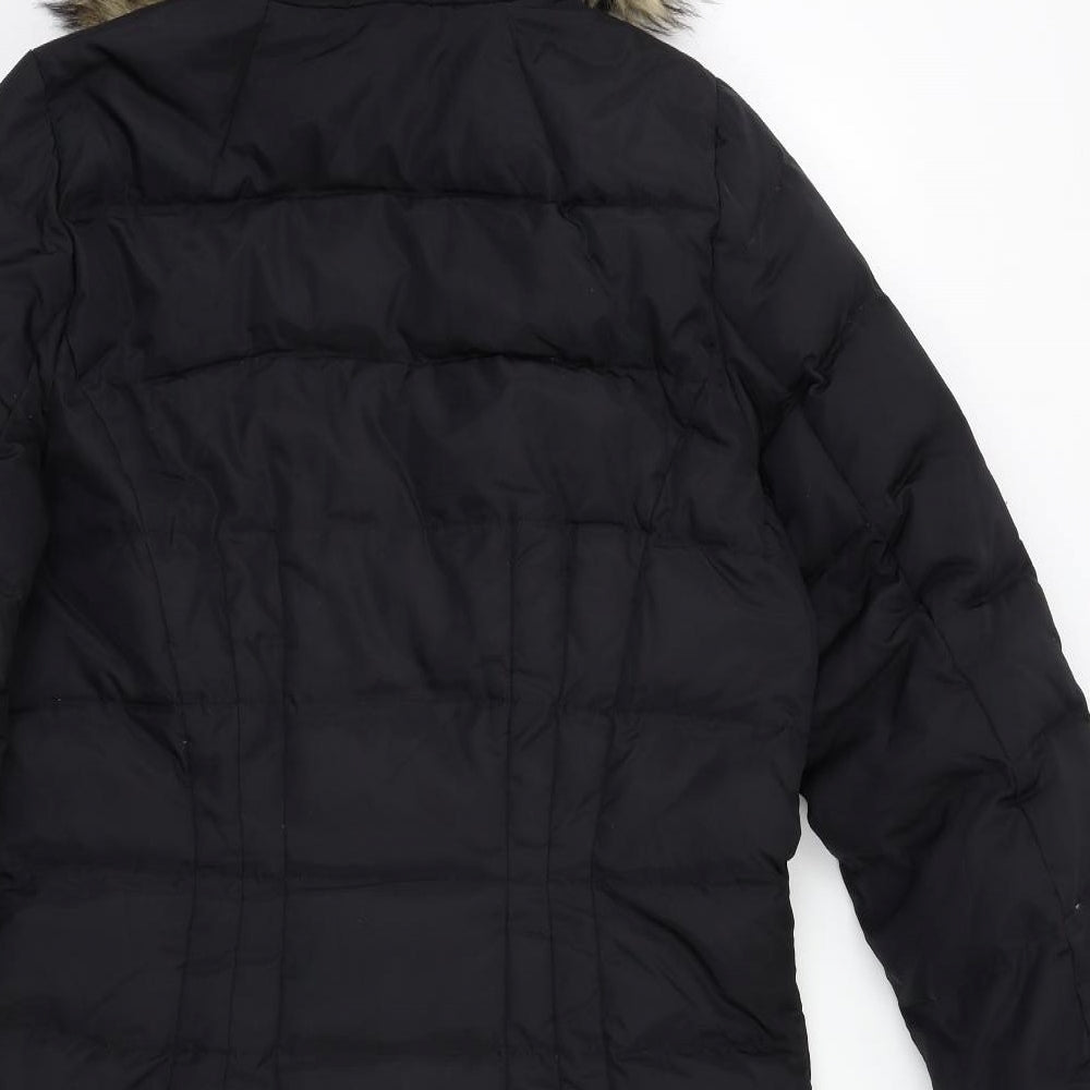 Land's End Womens Black   Parka Coat Size S