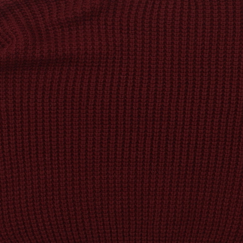 FOREVER 21 Womens Red  Knit Pullover Jumper Size L