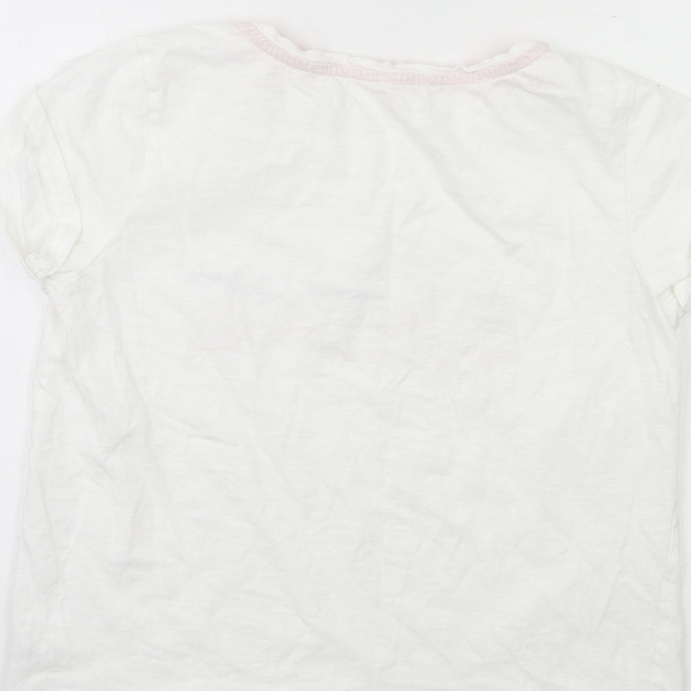 George Womens White   Basic T-Shirt Size 8
