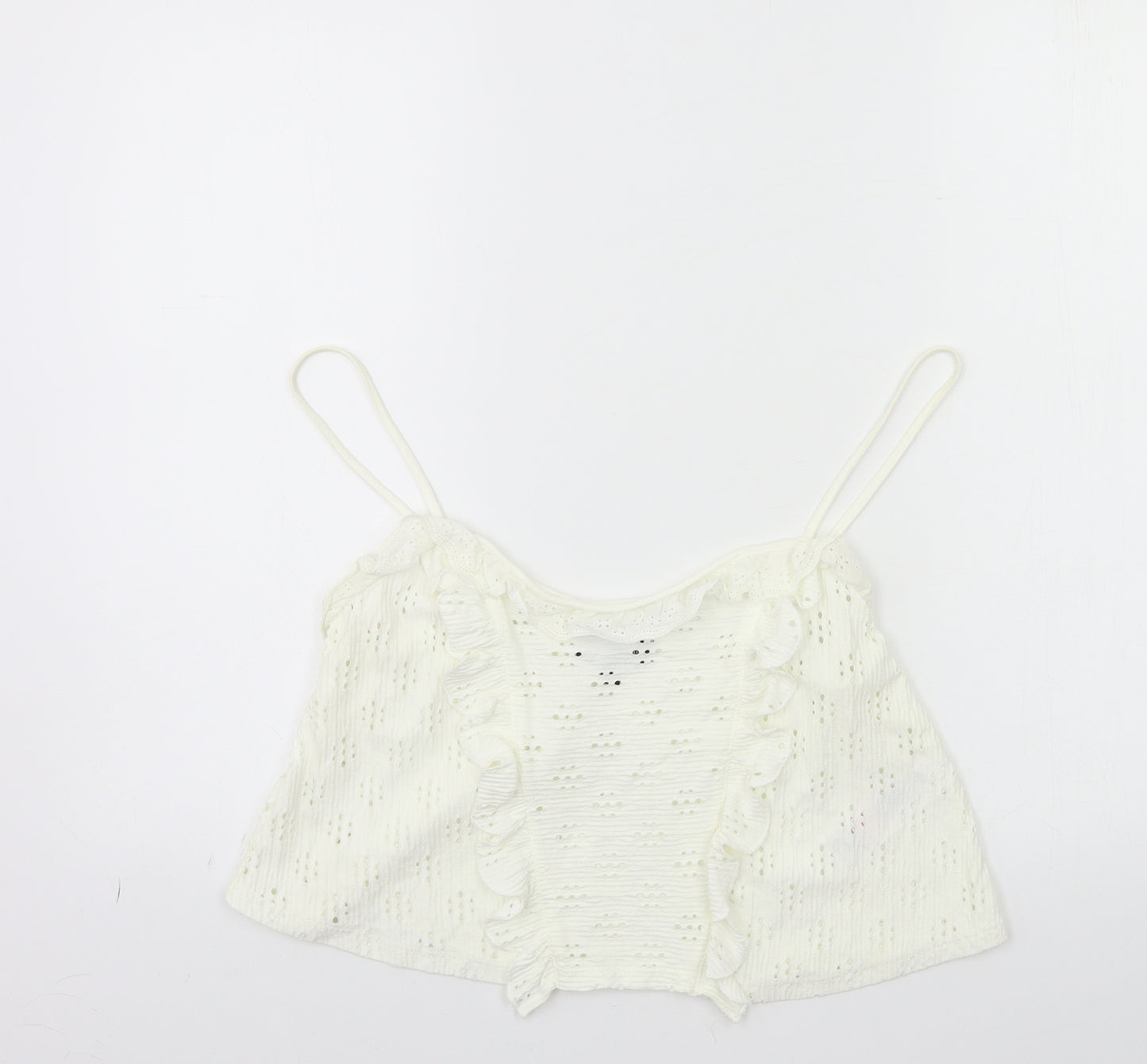 Topshop Womens White   Basic Tank Size 12