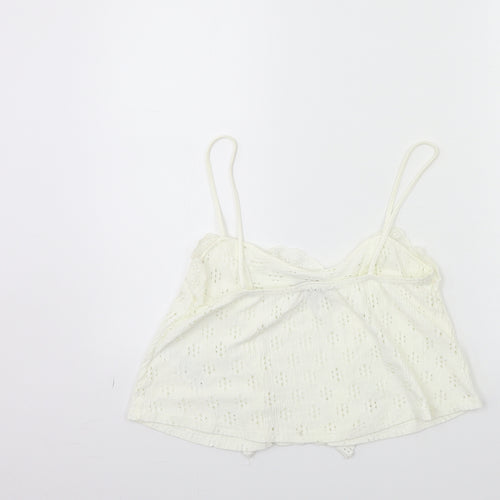 Topshop Womens White   Basic Tank Size 12