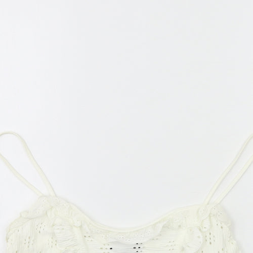 Topshop Womens White   Basic Tank Size 12