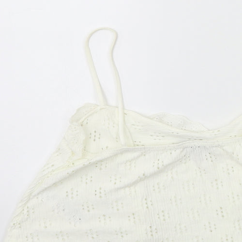 Topshop Womens White   Basic Tank Size 12