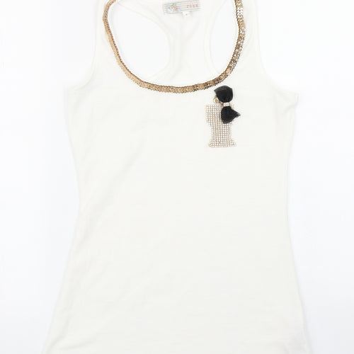 Cameo Rose Womens White   Basic Tank Size S