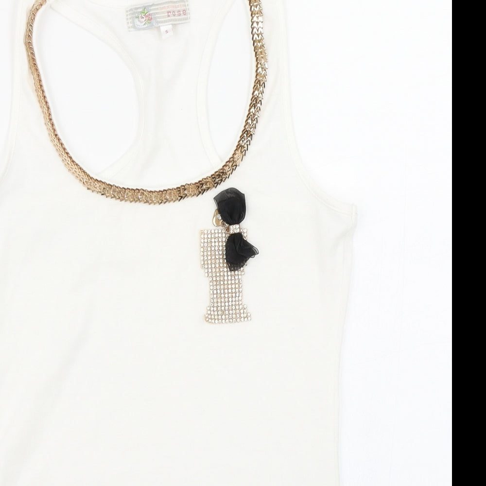 Cameo Rose Womens White   Basic Tank Size S