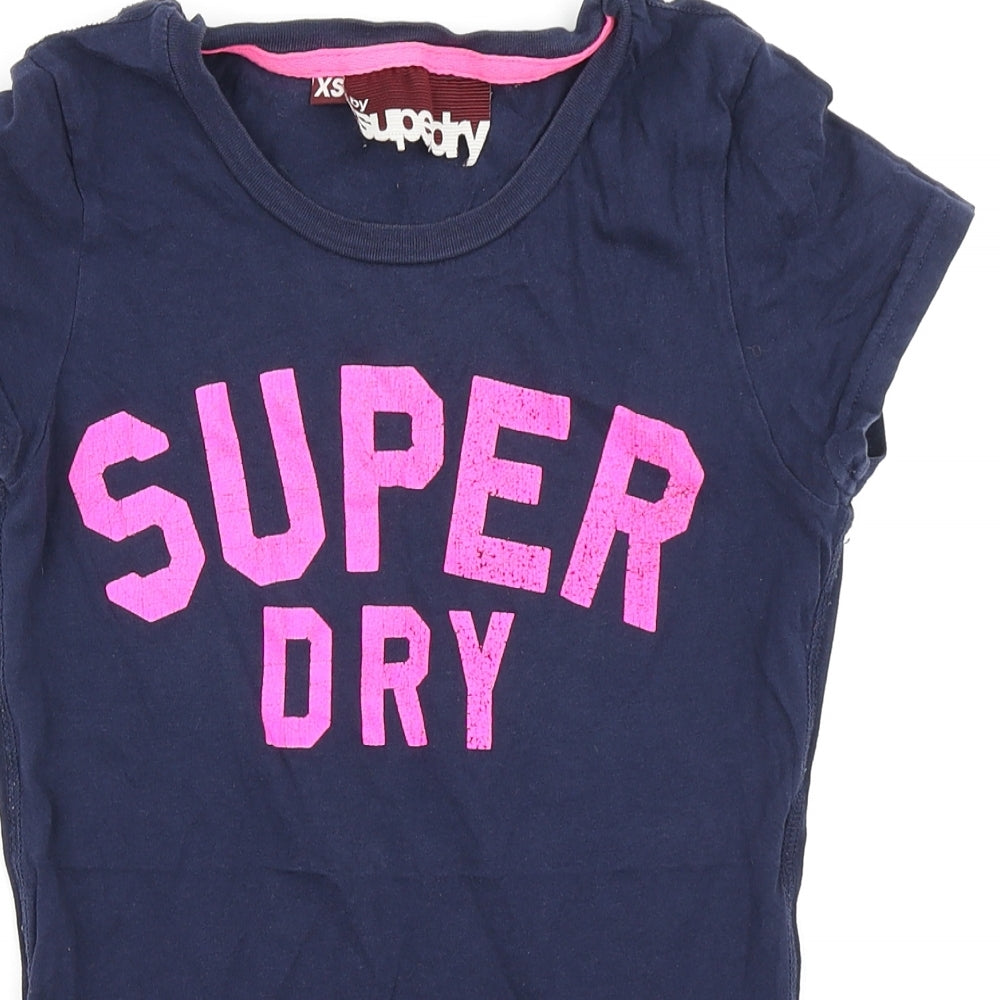 Superdry Womens Blue   Basic T-Shirt Size XS