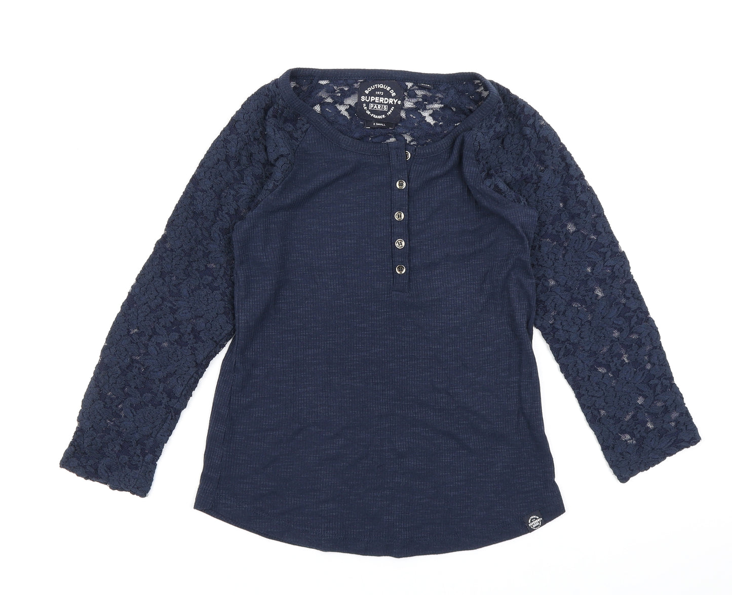 Superdry Womens Blue   Basic T-Shirt Size XS