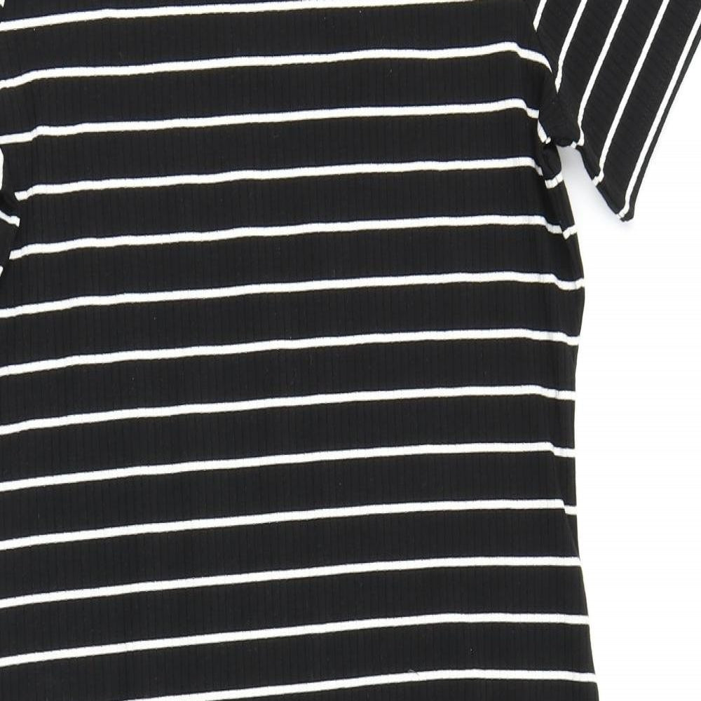 George Womens Black Striped  Bodycon  Size 16