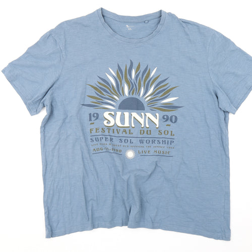 TU Mens Blue    T-Shirt Size 2XL