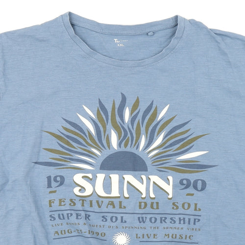 TU Mens Blue    T-Shirt Size 2XL