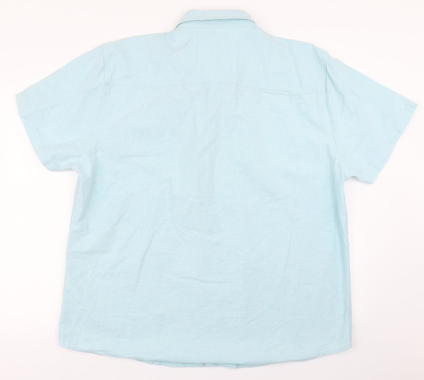 Peacocks Mens Blue    Button-Up Size 2XL