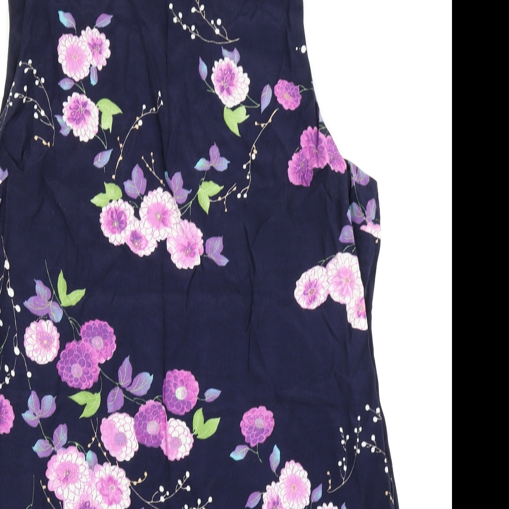 Red Herring Womens Blue Floral  A-Line  Size 20