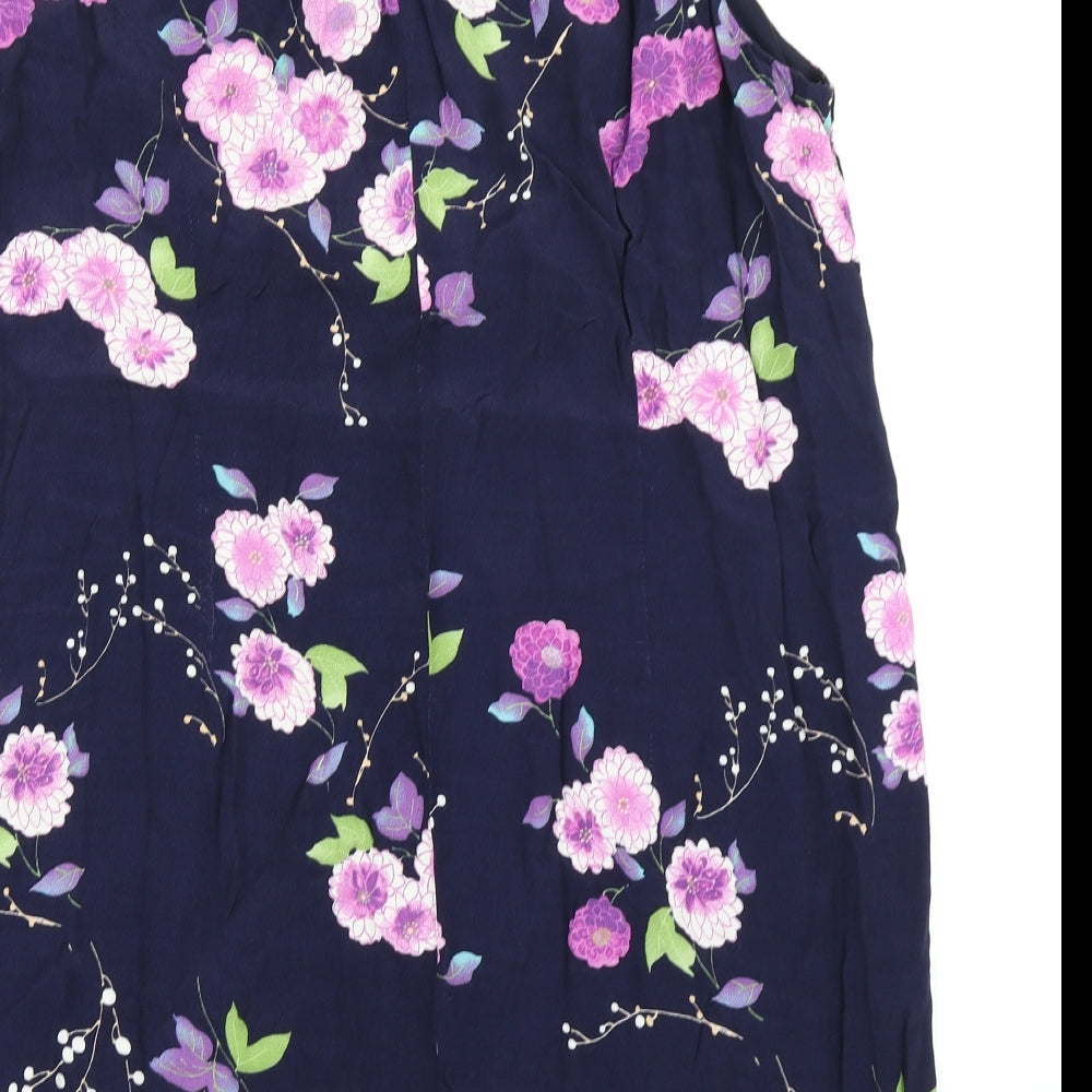 Red Herring Womens Blue Floral  A-Line  Size 20