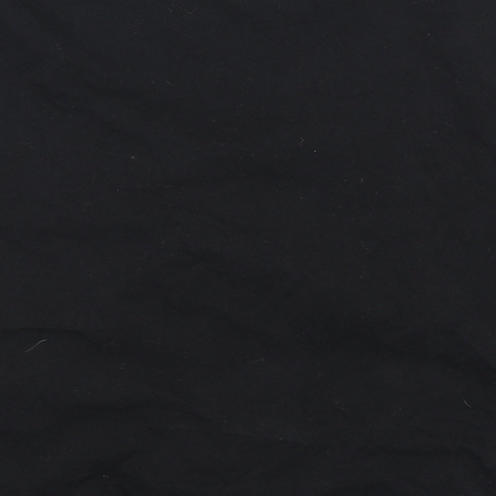 H&M Womens Black   Cropped T-Shirt Size M