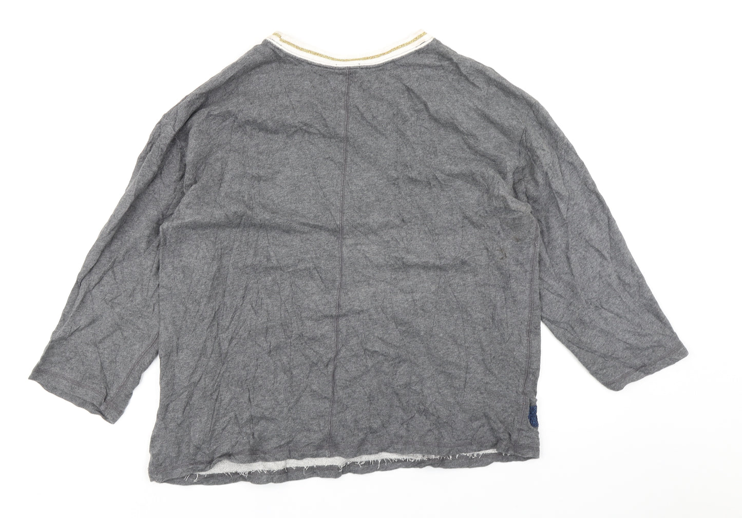 Gap Womens Grey Polka Dot  Pullover Sweatshirt Size XL