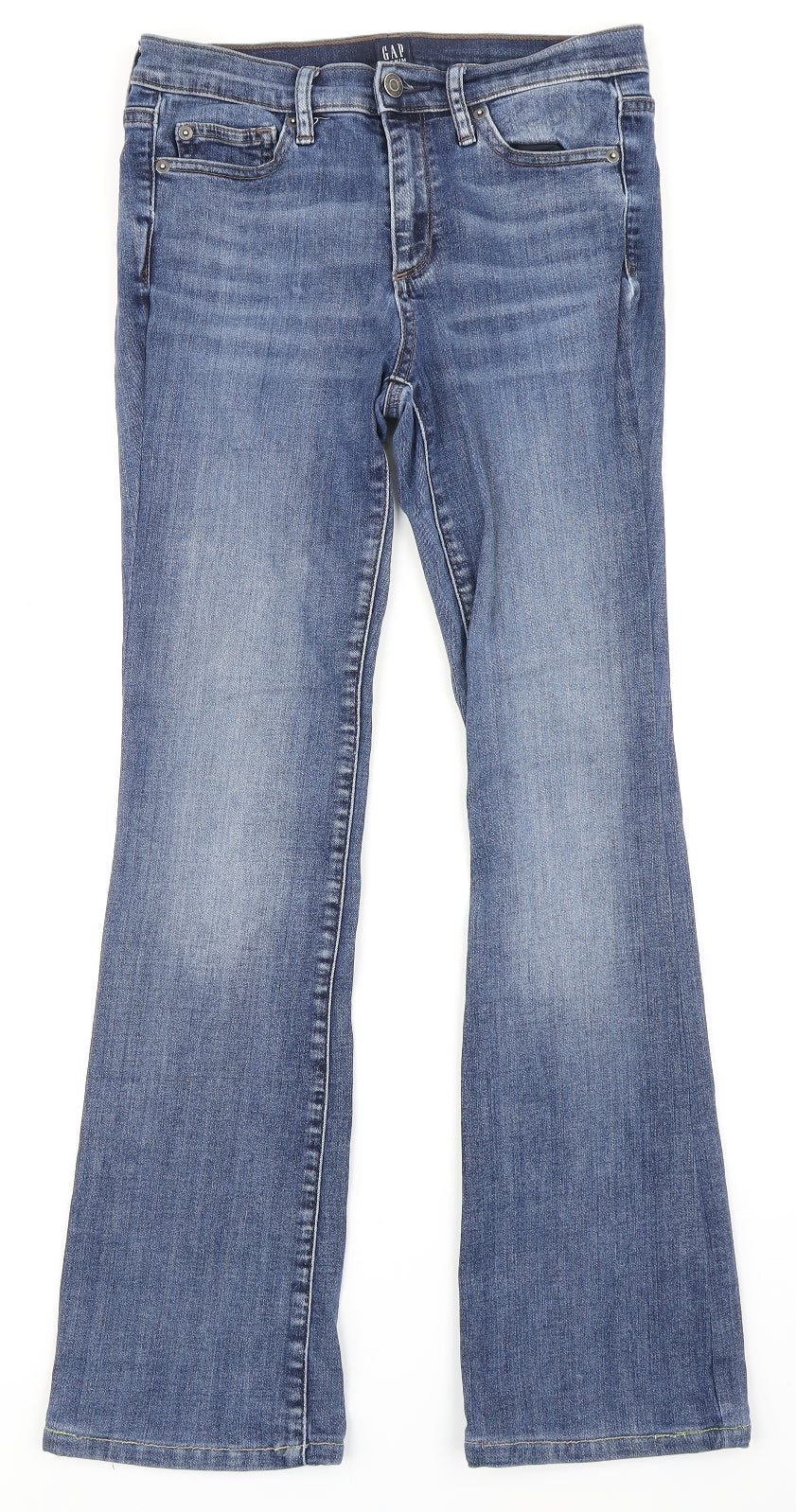 Gap Womens Blue  Denim Flared Jeans Size 28 in L28 in