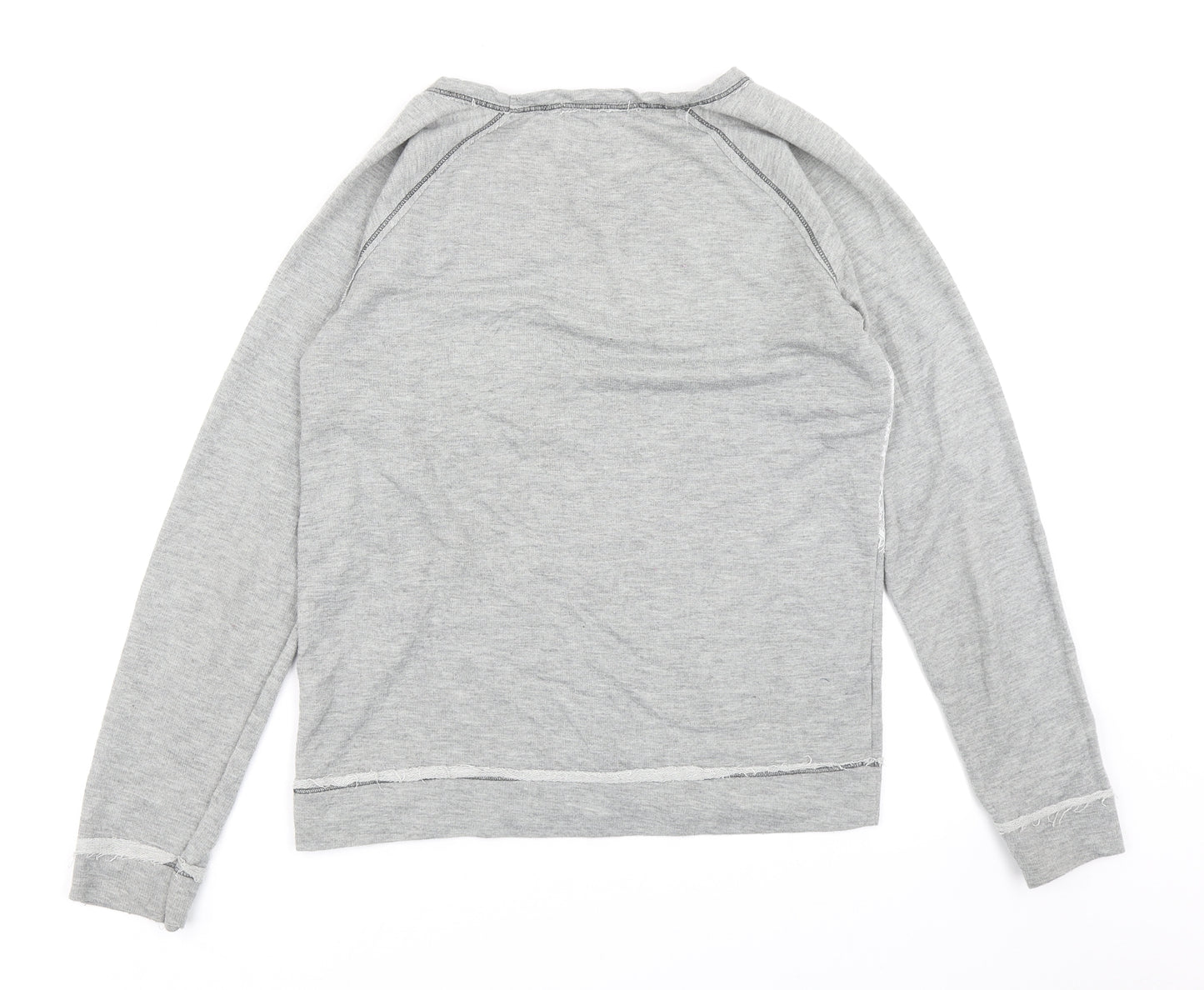 Rewind Womens Grey   Pullover Sweatshirt Size M