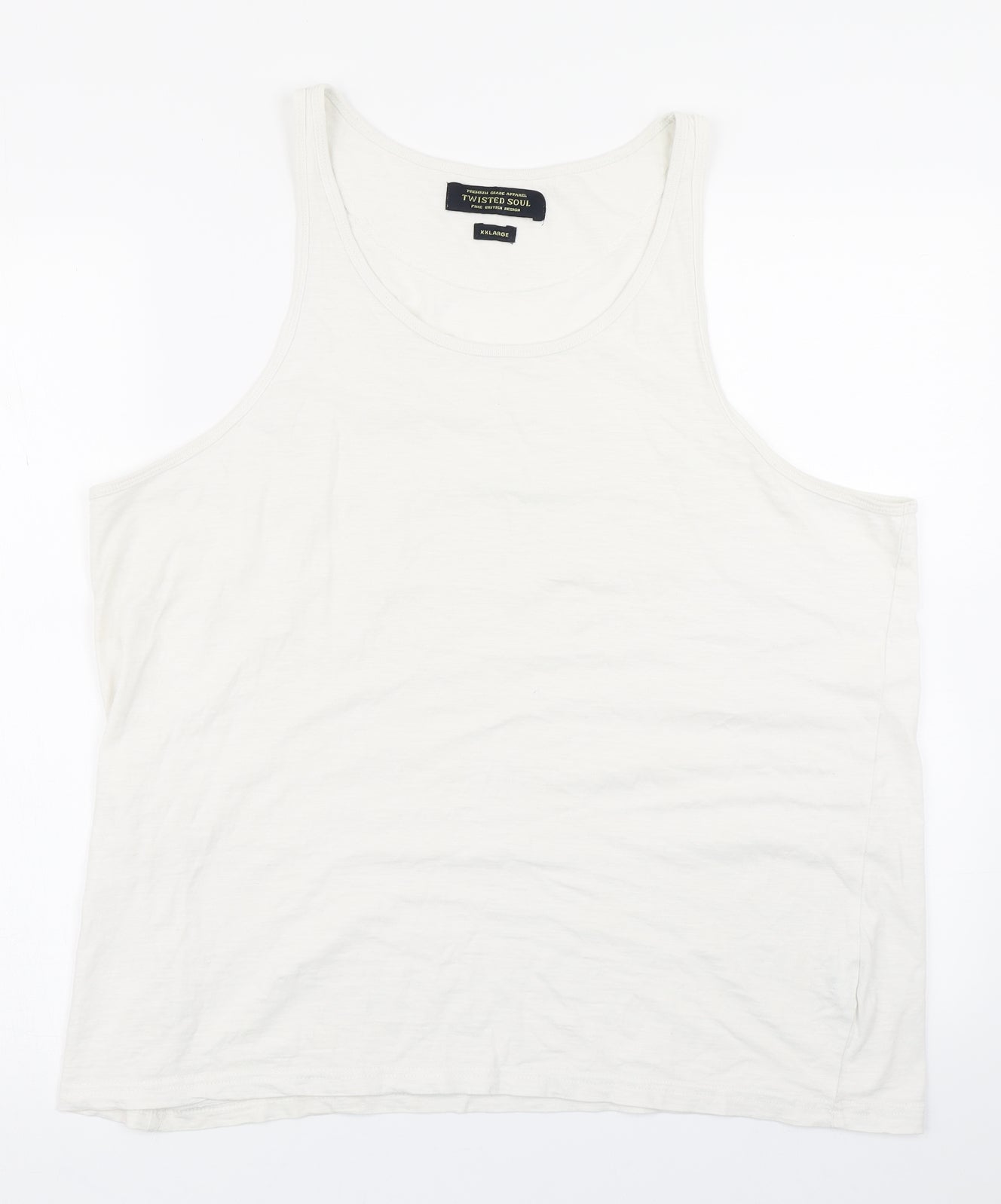 Twisted Soul Mens White    T-Shirt Size 2XL