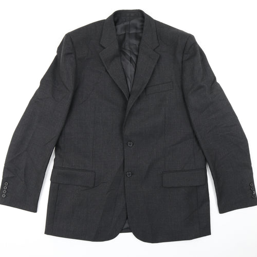 Slaters Mens Black   Jacket Blazer Size 34