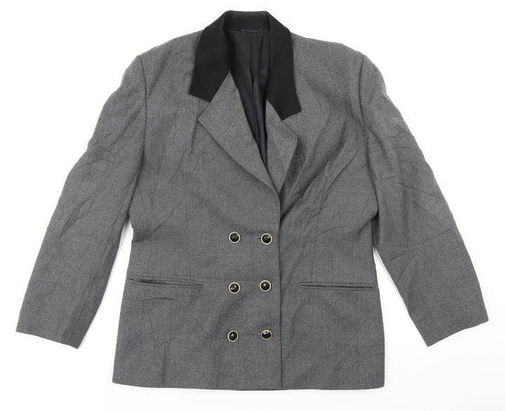 Country Casuals Womens Grey Jacket Blazer Size 14