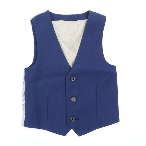 River Islan Boys Blue   Jacket Waistcoat Size 3-4 Years