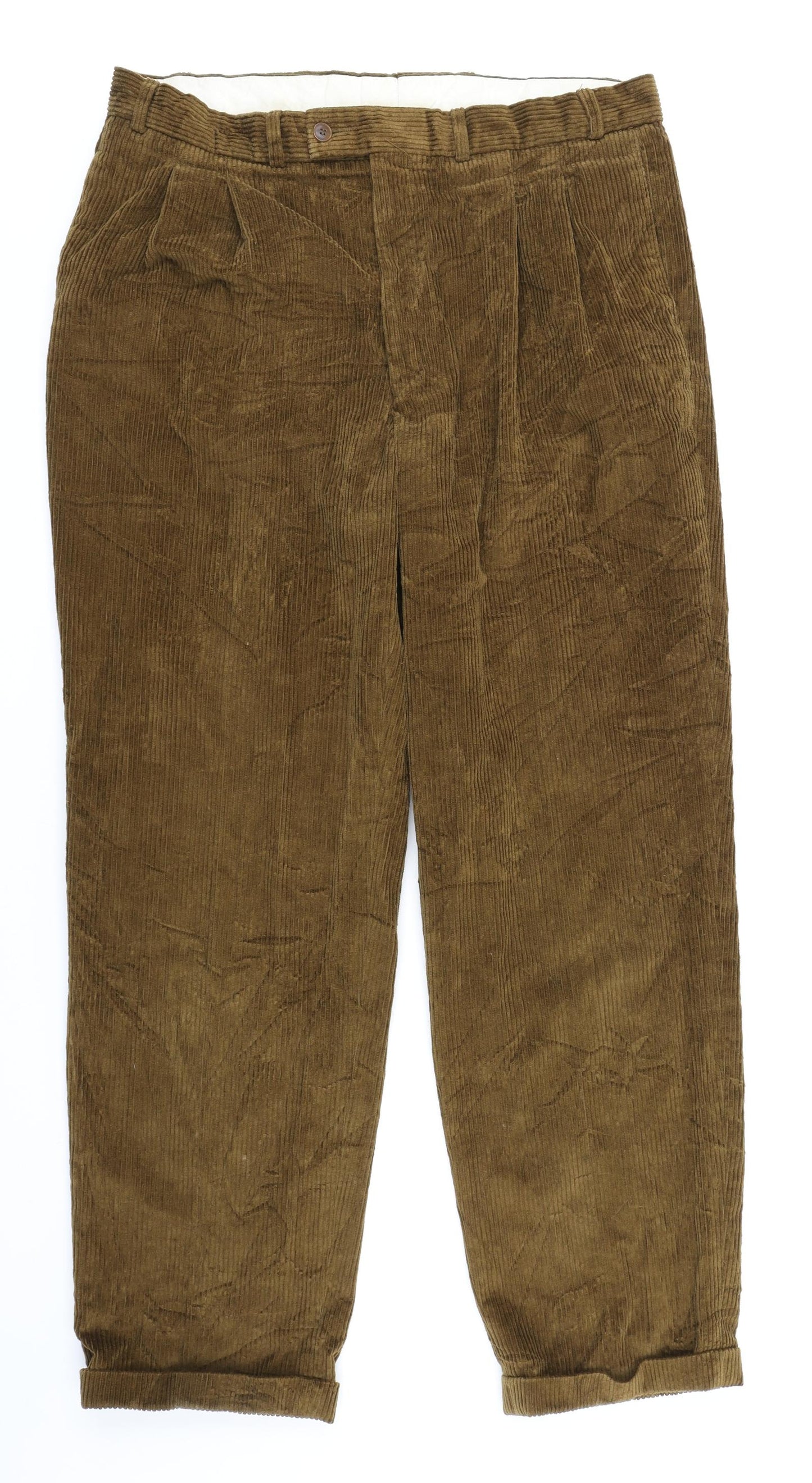 BHS Mens Brown  Corduroy Trousers  Size 38 in L29 in