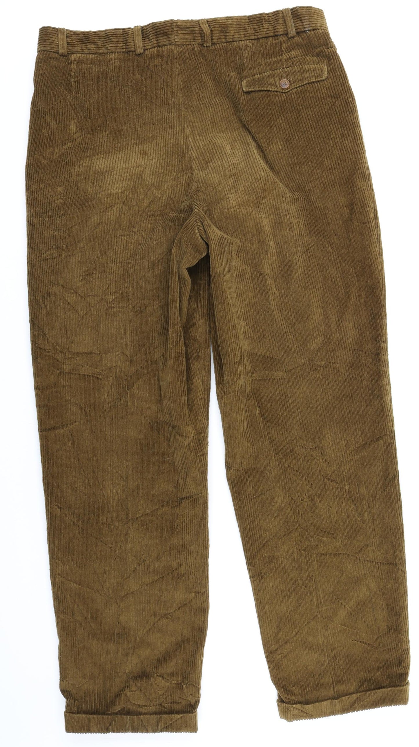BHS Mens Brown  Corduroy Trousers  Size 38 in L29 in