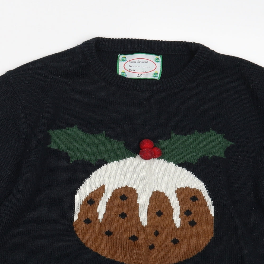 Cedar Wood State Mens Black   Pullover Jumper Size L  - Christmas Jumper