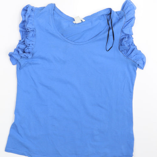 H&M Womens Blue   Basic T-Shirt Size L