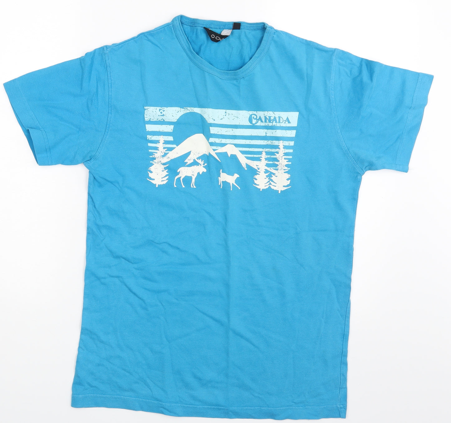 O Club Mens Blue    T-Shirt Size S