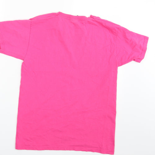 Fruit of the Loom Womens Pink   Basic T-Shirt Size S