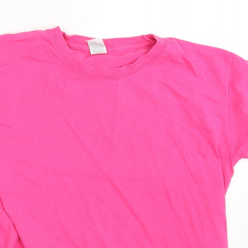 Fruit of the Loom Womens Pink   Basic T-Shirt Size S