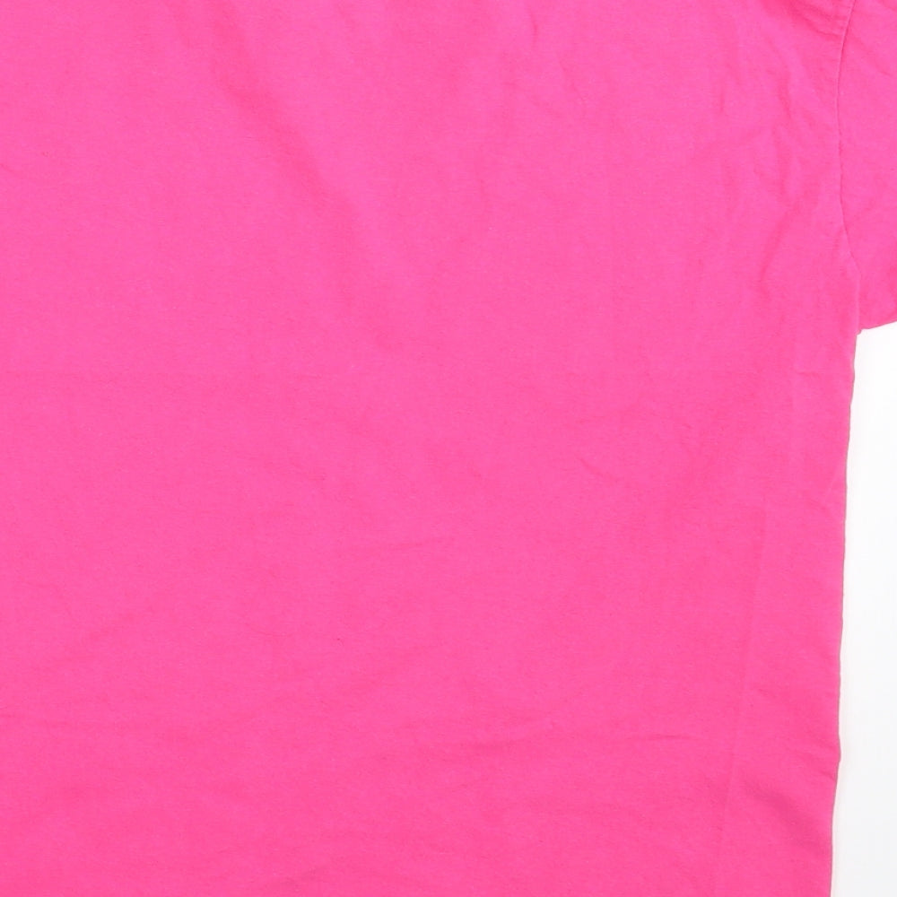 Fruit of the Loom Womens Pink   Basic T-Shirt Size S