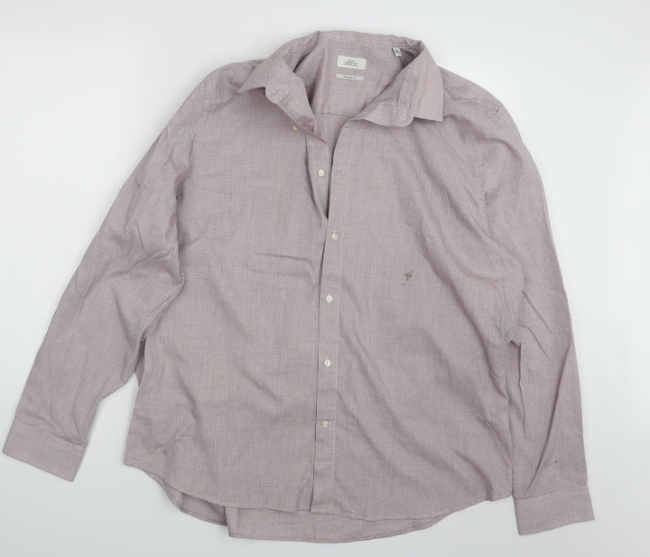 NEXT Mens Pink Button-Up Size 18