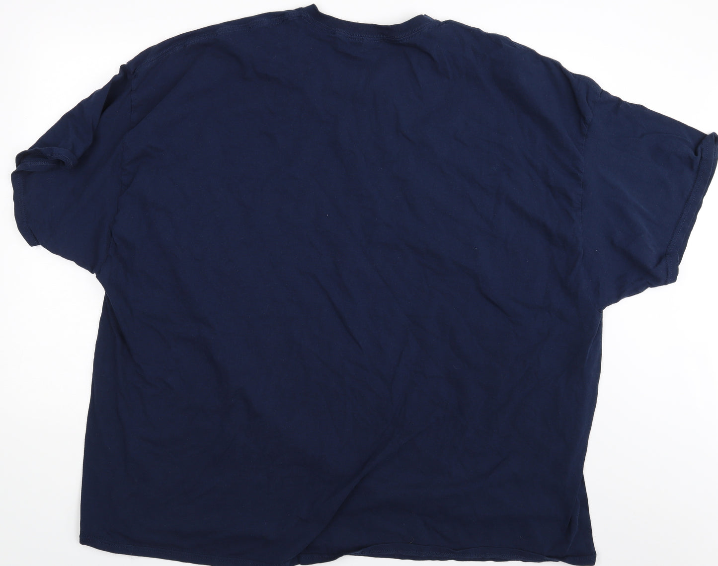 Gildan Mens Blue    T-Shirt One Size  - Size 5XL