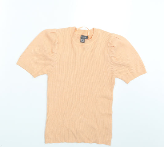 Front view of Primark women’s pink jumper, size UK 12
