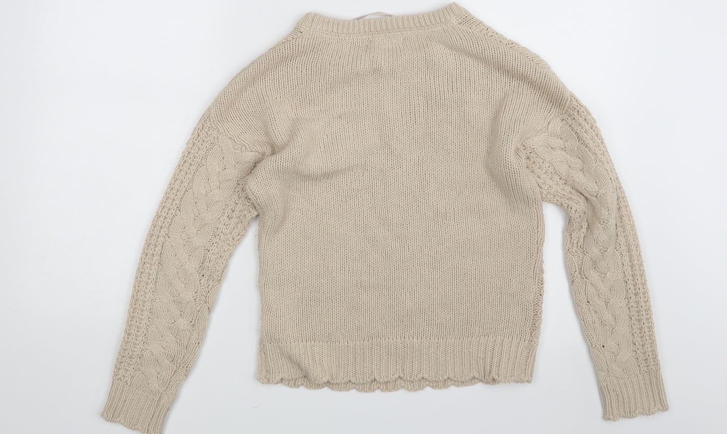 Atmosphere Womens Beige   Pullover Jumper Size 8