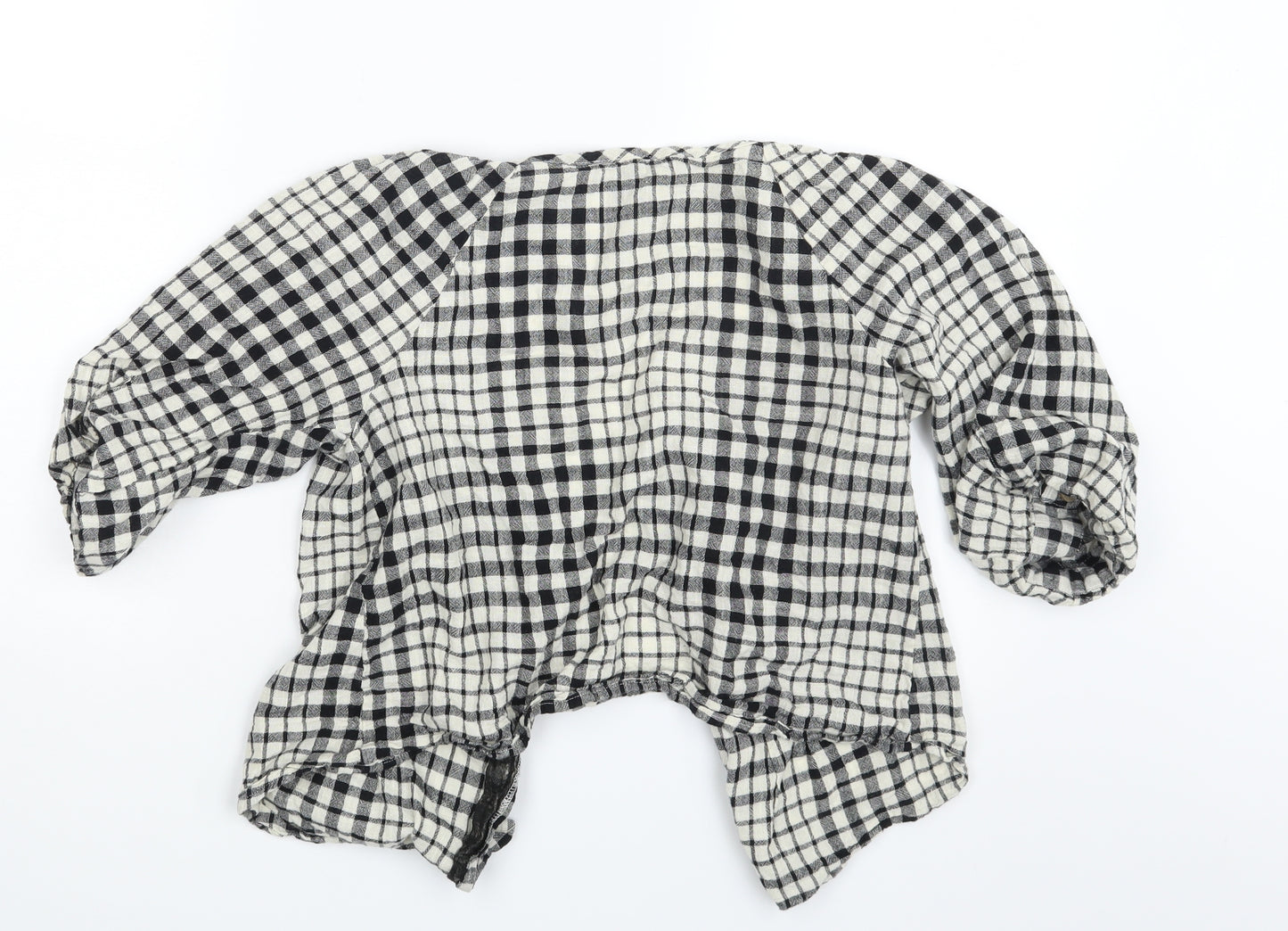 Primark Womens Multicoloured Check  Basic Button-Up Size 8