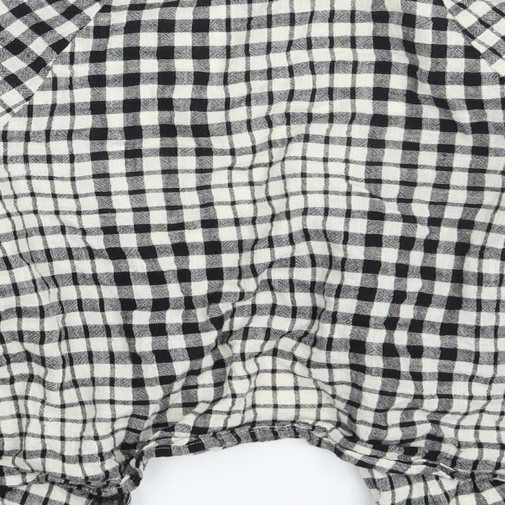 Primark Womens Multicoloured Check  Basic Button-Up Size 8