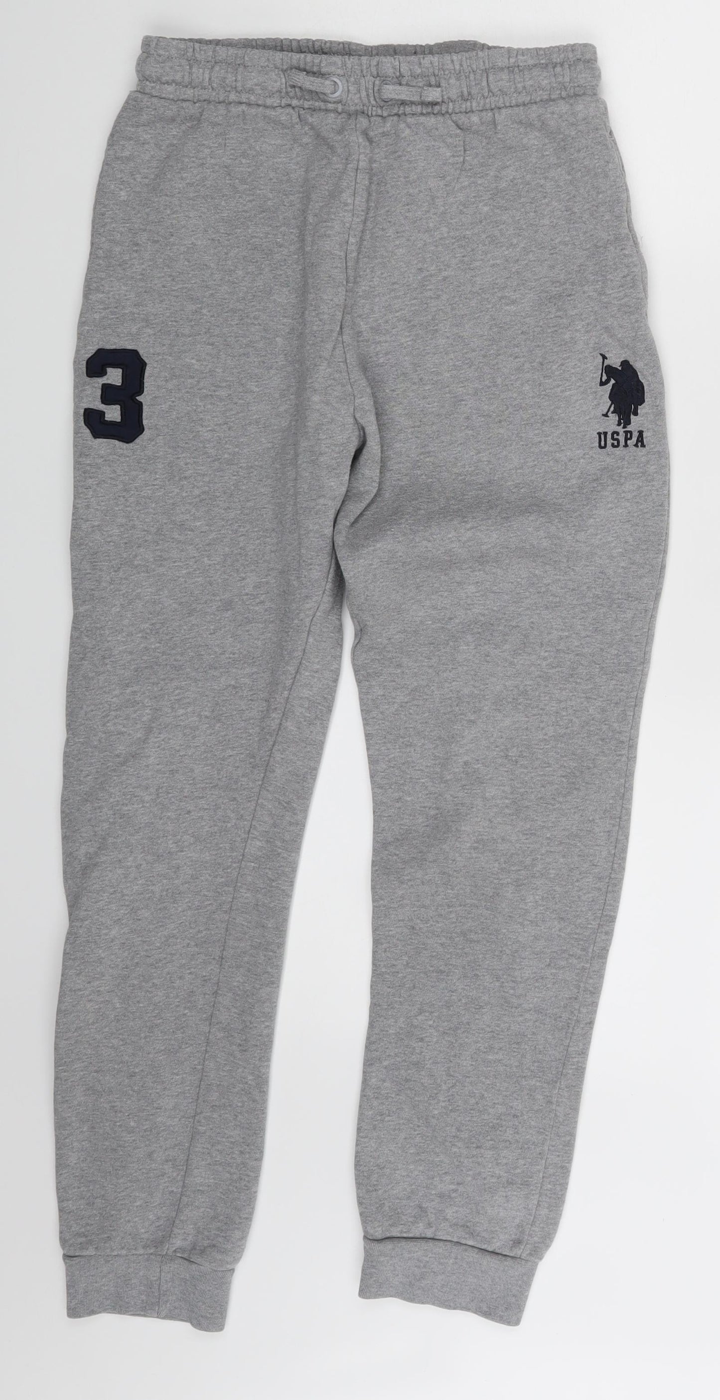 US Polo Assn. Boys Grey   Jogger Trousers Size 12-13 Years