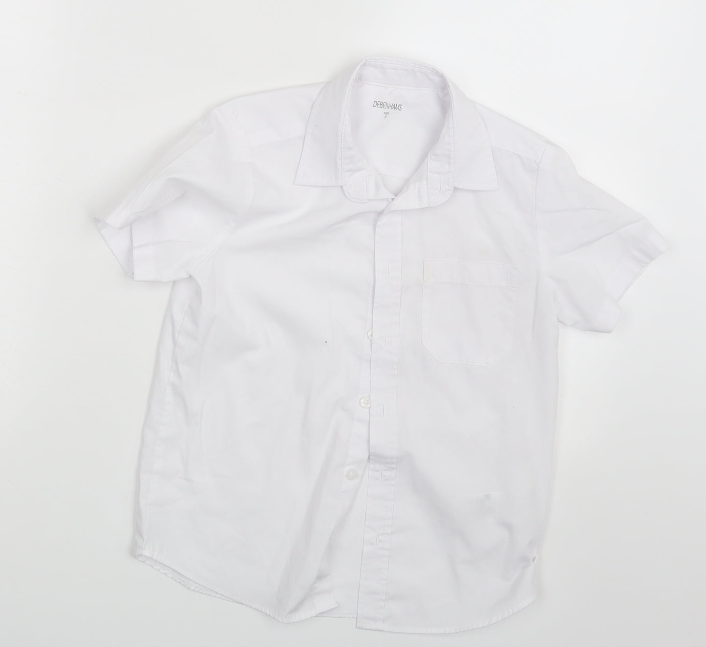 Debenhams Boys White   Basic Button-Up Size 8 Years